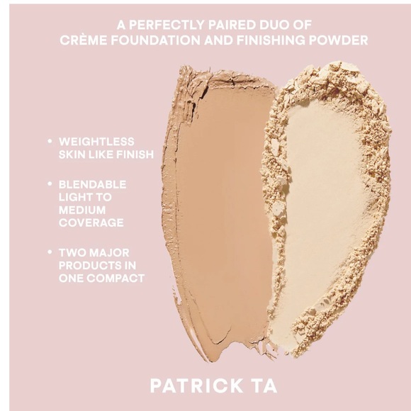 PATRICK TA Major Skin Crème Foundation and Finishing Powder Duo in Light 1 NWT - Picture 3 of 12